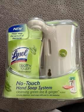 Lysol Automatic Hand Soap Dispenser green tea & ginger